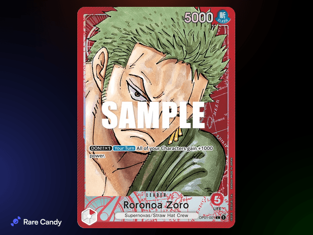 #3 Roronoa Zoro Alt Art Leader: Romance Dawn