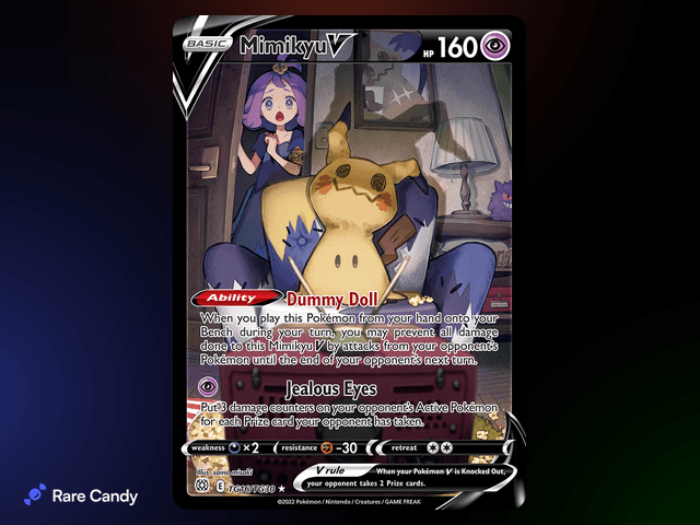 Mimikyu V Trainer Gallery TG16/TG30 from Pok�mon Brilliant Stars