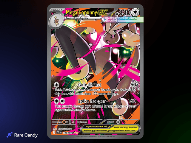 Mega Lopunny ex Special Illustration Rare 128/094 from Pokémon Phantasmal Flames