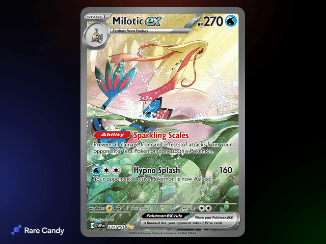 Milotic ex Special Illustration Rare 237/191 from Pokémon Surging Sparks