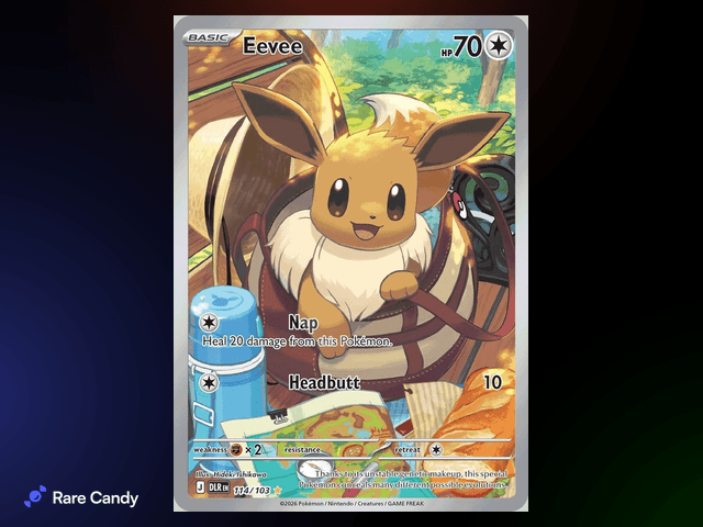 Eevee Illustration Rare (English Delta Reign scan, #114/103) - Delta Reign
