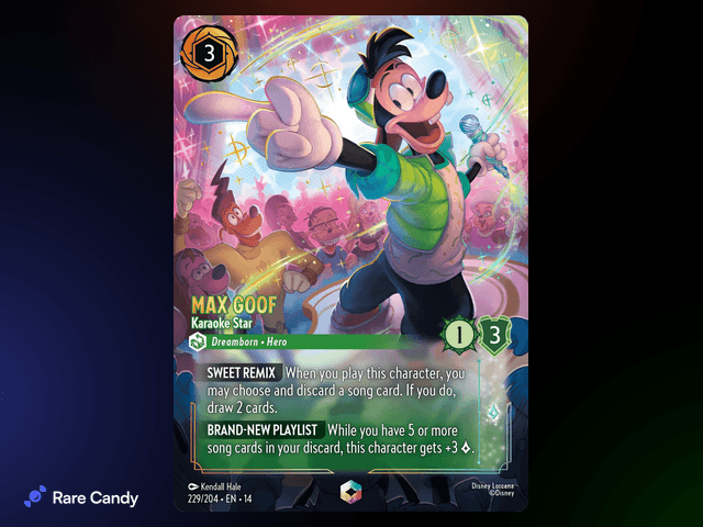 Max Goof - Karaoke Star Enchanted #229 from Lorcana: Hyperia City