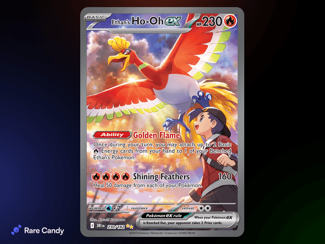 Ethan's Ho-Oh ex Special Illustration Rare 230/182 from Pokémon Destined Rivals