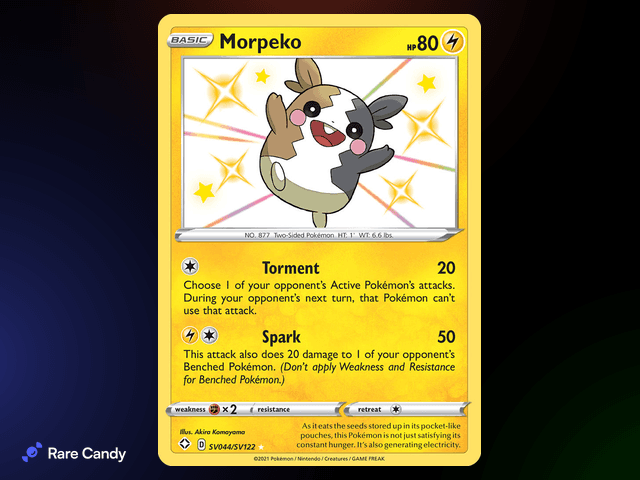 Shiny Morpeko SV044/SV122 from Pokémon Shining Fates Shiny Vault