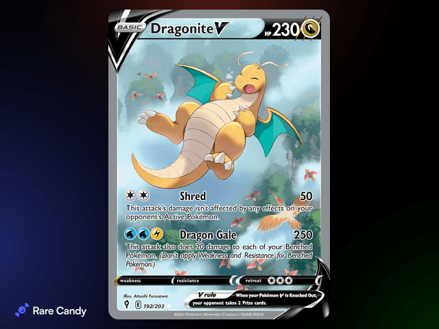 Dragonite V Alternate Art Ultra Rare 192/203 from Pok�mon Evolving Skies