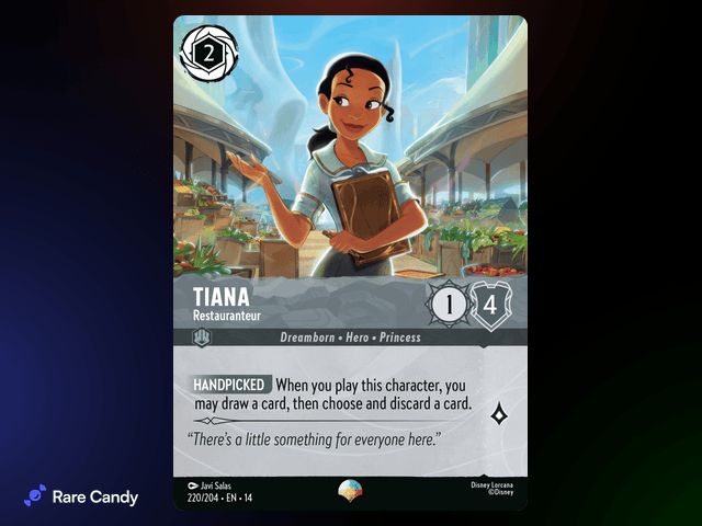 Tiana - Restauranteur Enchanted #220 from Lorcana: Hyperia City