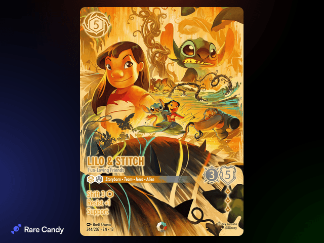 Lilo & Stitch - Fun-Loving Friends Iconic #244 from Lorcana: Attack of the Vine!