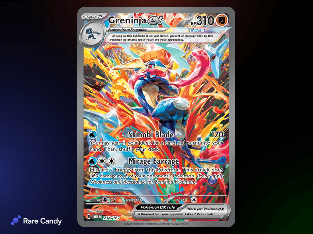 Greninja ex Special Illustration Rare 214/167 from Pokémon Twilight Masquerade