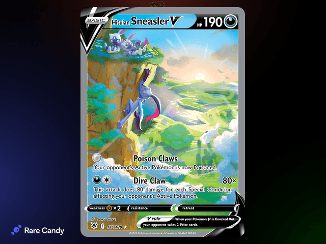Hisuian Sneasler V Ultra Rare 175/189 from Pokémon Astral Radiance