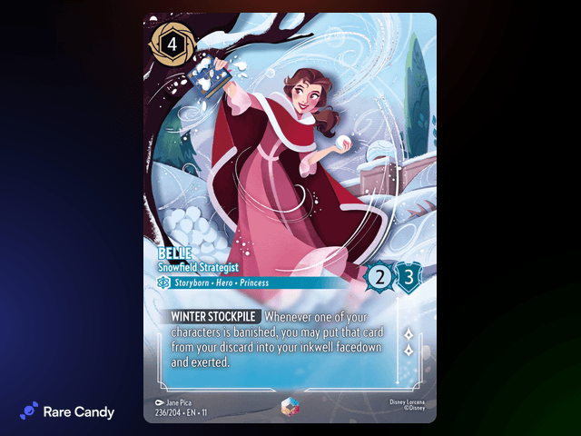 Belle - Snowfield Strategist Enchanted #236 from Lorcana: Winterspell