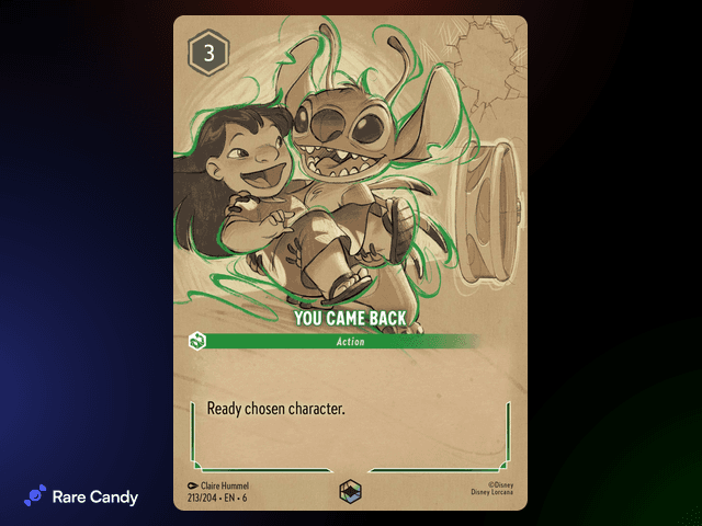 You Came Back Enchanted #213 from Lorcana: Azurite Sea