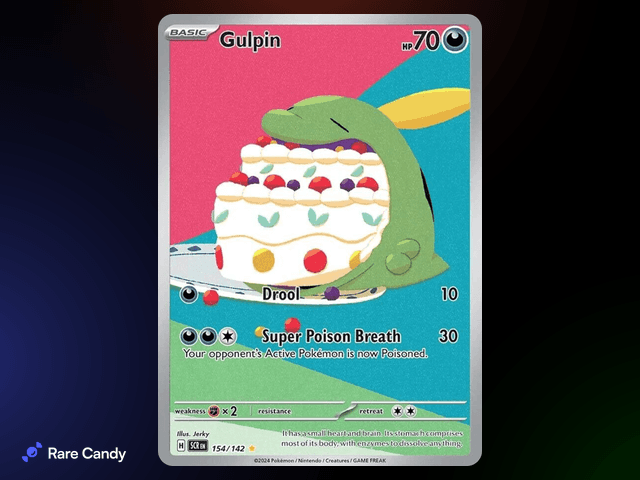 Gulpin Illustration Rare 154/142 from Pok�mon Stellar Crown