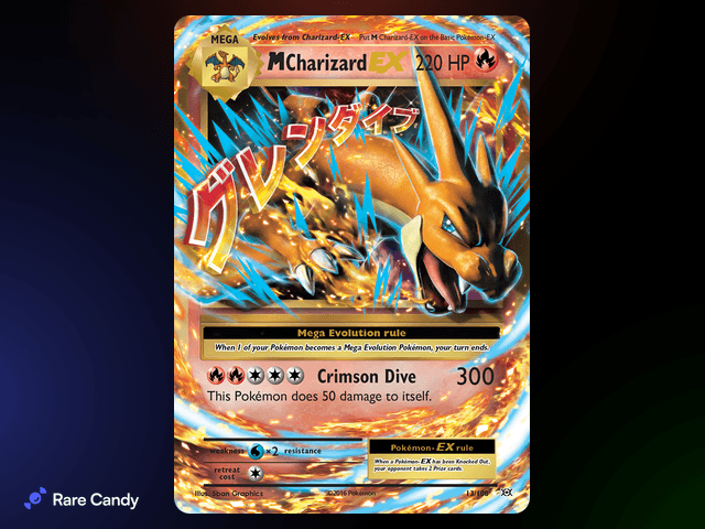 M Charizard EX Ultra Rare 13/108 from Pokémon Evolutions