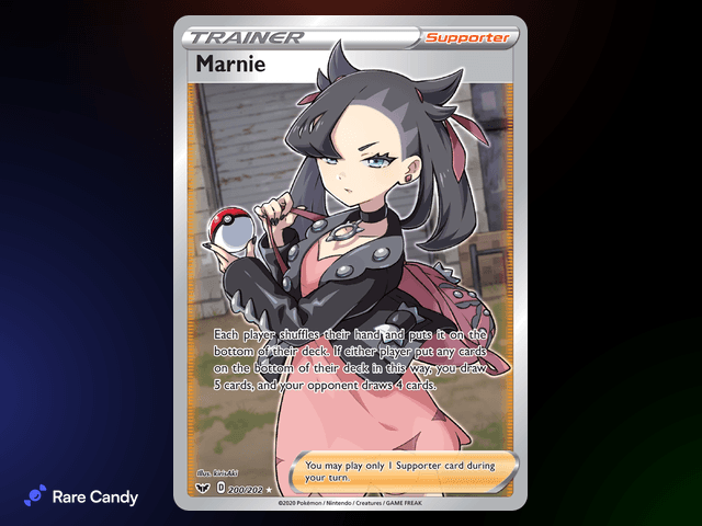 Marnie Ultra Rare 200/202 from Pokémon Sword & Shield