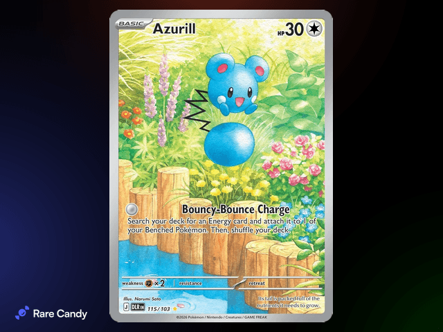 Azurill Illustration Rare (English Delta Reign scan, #115/103) - Delta Reign