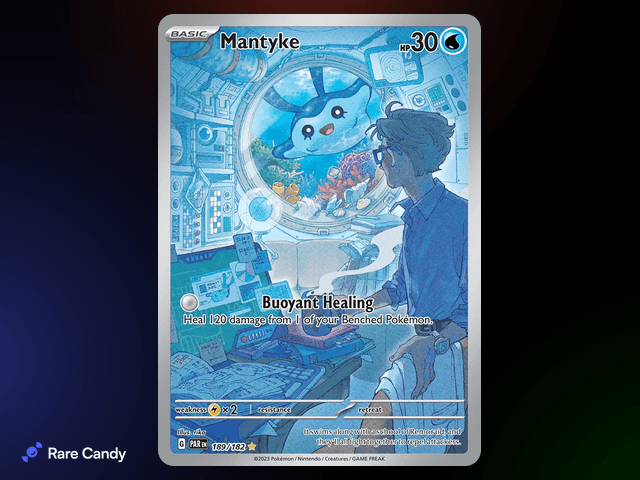 Mantyke Illustration Rare 189/182 from Pokémon Paradox Rift