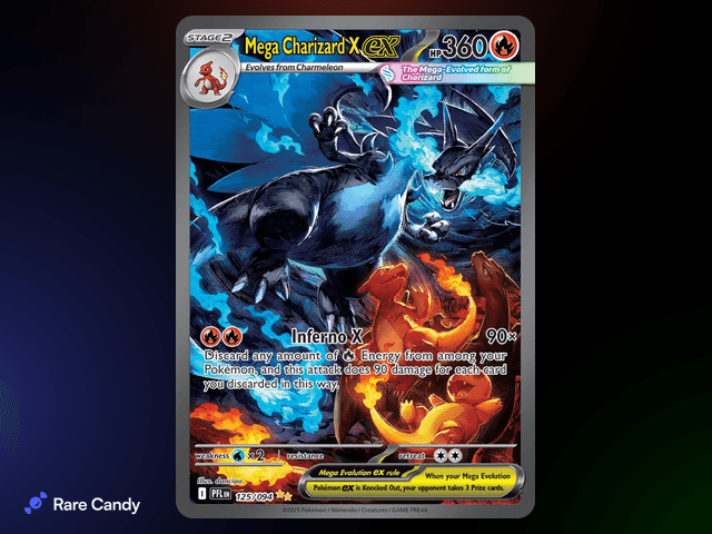 Mega Charizard X ex Special Illustration Rare #125 – Phantasmal Flames