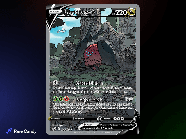 Regidrago V Alternate Art Ultra Rare 184/195 from Pok�mon Silver Tempest