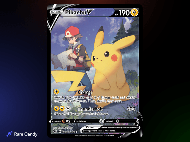 Pikachu V Trainer Gallery TG16/TG30 from Pok�mon Lost Origin