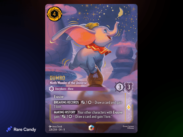Dumbo - Ninth Wonder of the Universe Enchanted #228 from Lorcana: Fabled