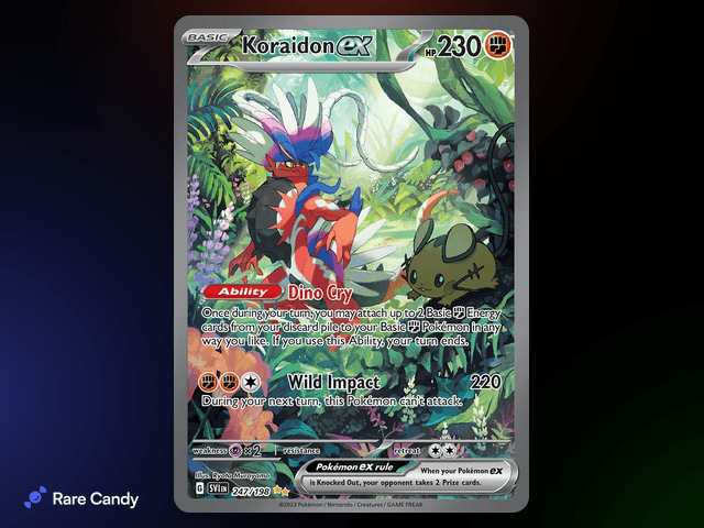 Koraidon ex 247/198 Illustration Rare – Scarlet & Violet