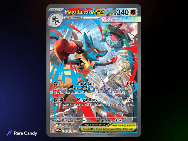 Mega Lucario ex SIR - Mega Evolution #179