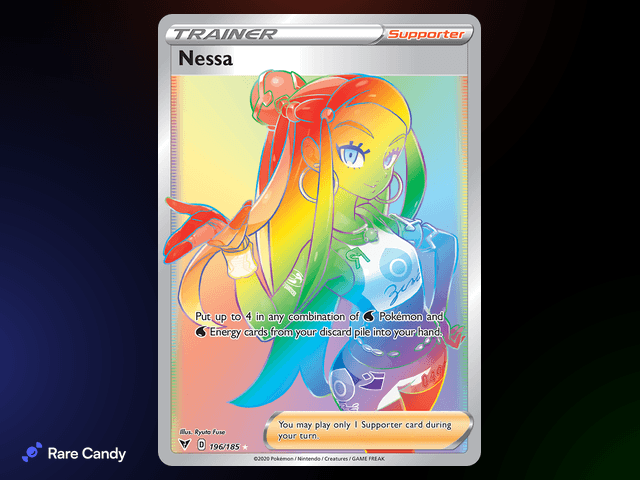 Nessa Rainbow Rare 196/185 from Pokémon Vivid Voltage