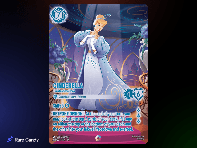 Cinderella - Unintentional Icon Iconic #242 from Lorcana: Hyperia City