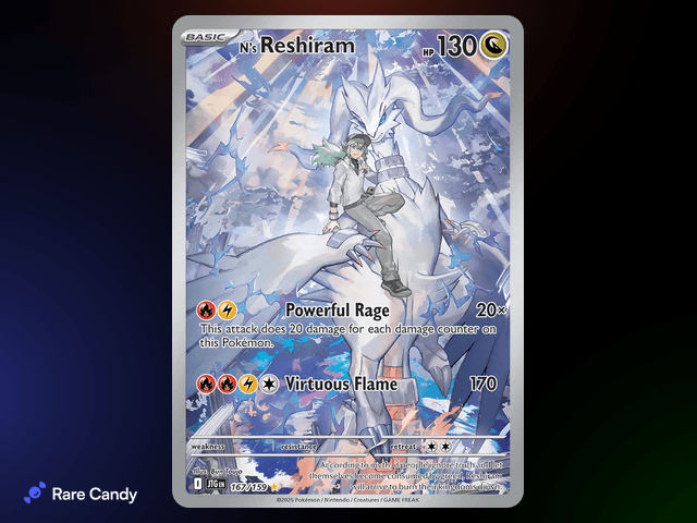 N's Reshiram Illustration Rare 167/159 from Pokémon Journey Together