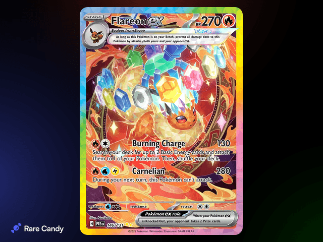 Flareon ex Special Illustration Rare 146/131 from Pokémon Prismatic Evolutions