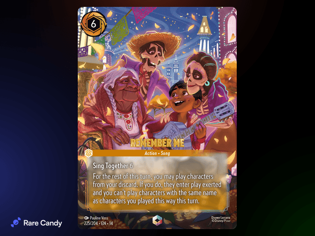 Remember Me Enchanted #225 from Lorcana: Hyperia City