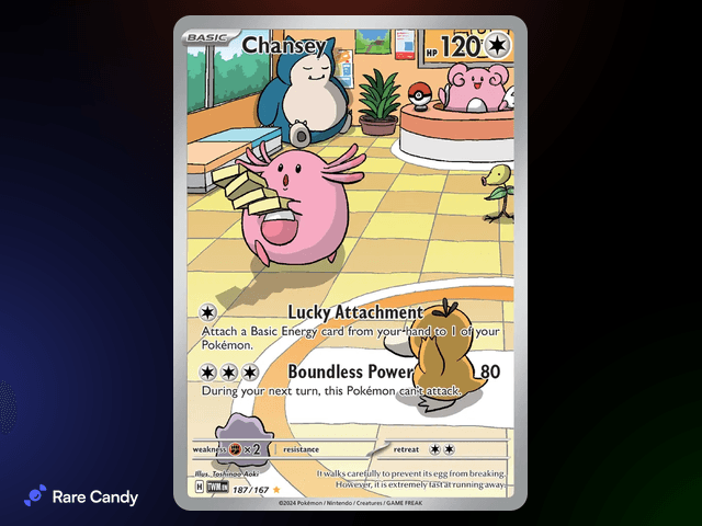 Chansey Illustration Rare 187/167 from Pokémon Twilight Masquerade