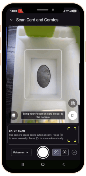 Pricecharting App Attempting to Scan Pikachus