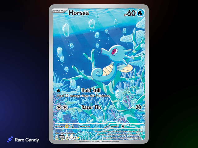 Horsea Illustration Rare 067/064 from Pokémon Shrouded Fable