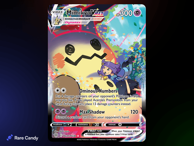 Mimikyu VMAX Trainer Gallery TG17/TG30 from Pok�mon Brilliant Stars