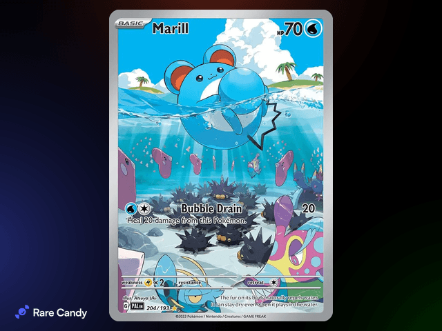 Marill Illustration Rare 204/193 from Pokémon Paldea Evolved