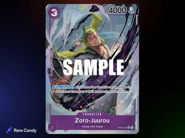 #9 Zoro-Juurou Alt Art Rare: OP-05