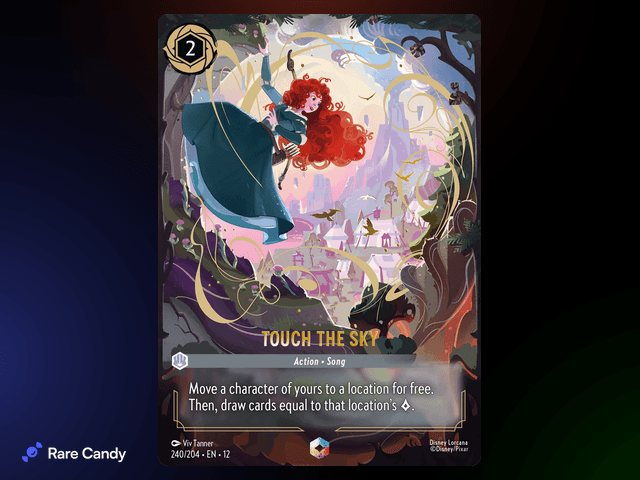 Touch the Sky Enchanted #240 from Lorcana: Wilds Unknown