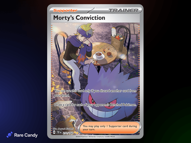 Morty's Conviction Special Illustration Rare 211/162 from Pok�mon Temporal Forces