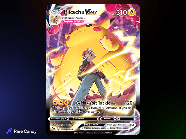 Pikachu VMAX Trainer Gallery TG17/TG30 from Pok�mon Lost Origin