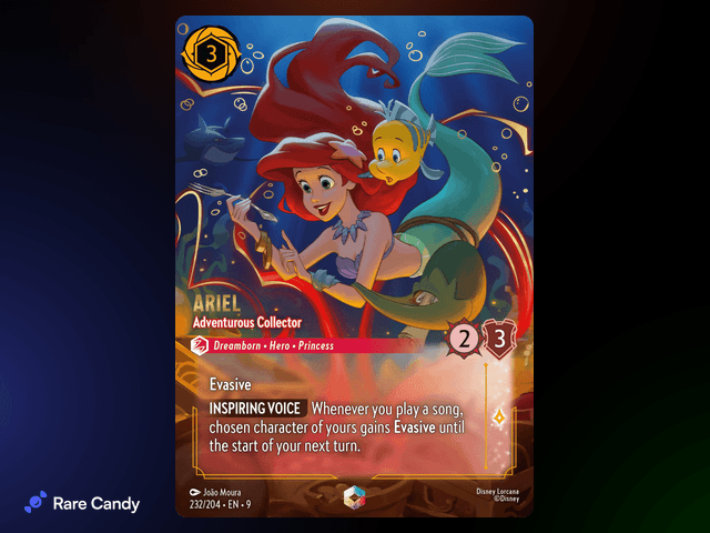 Ariel - Adventurous Collector Enchanted #232 from Lorcana: Fabled