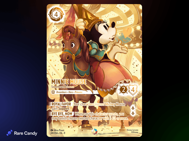 Minnie Mouse - Sweetheart Princess Iconic #241 from Lorcana: Fabled