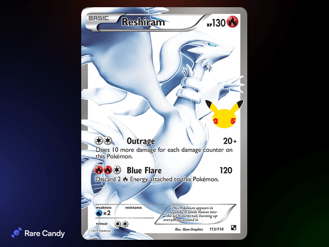 #10 Reshiram — Celebrations Classic Collection