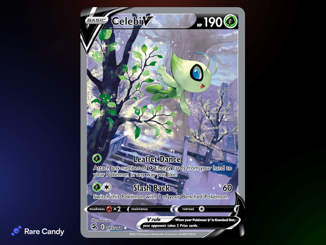 Celebi V Alternate Art Ultra Rare 245/264 from Pok�mon Fusion Strike