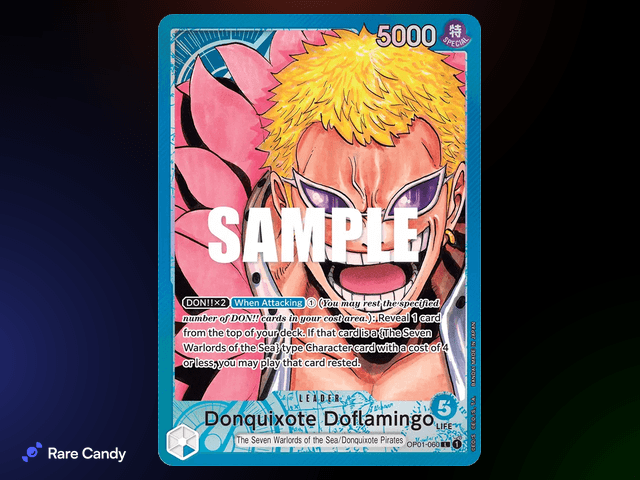 #7 Donquixote Doflamingo Alt Art Leader: Romance Dawn