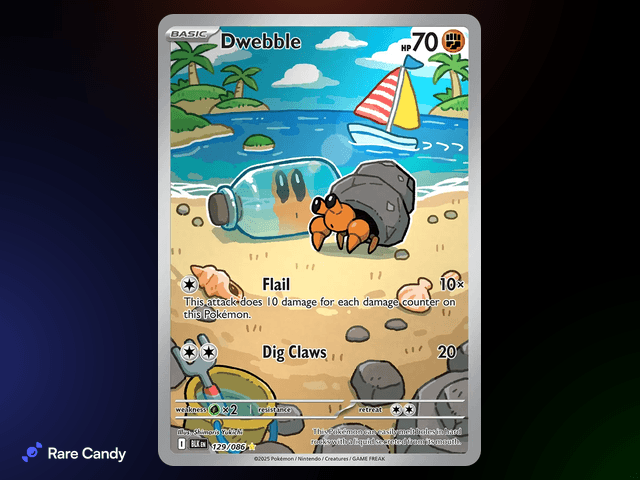 Dwebble Illustration Rare 129/086 from Pokémon Black Bolt