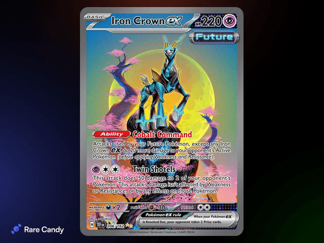 Iron Crown ex Special Illustration Rare 206/162 from Pok�mon Temporal Forces
