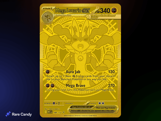 Mega Lucario ex MHR - Mega Evolution #188