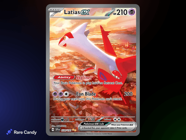 Latias ex Special Illustration Rare 239/191 from Pokémon Surging Sparks