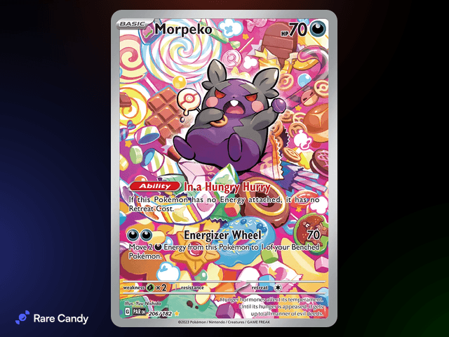 Morpeko Illustration Rare 206/182 from Pokémon Paradox Rift